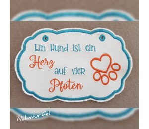 Stickserie - ITH Türschilder Hunde